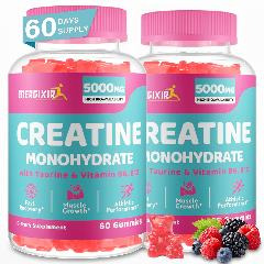 Gomas De Creatina Monohidratada Energixir 5000 Mg Com Taurin - Imagem 2