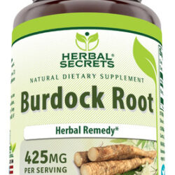 Suplemento Herbal Secrets: Raiz De Bardana, Cápsulas De 425