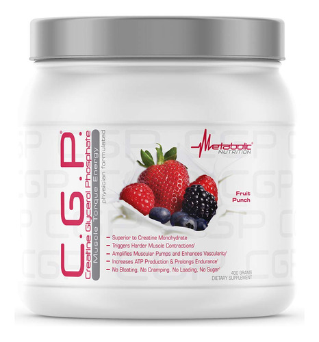 Suplemento De Nutrição Metabólica Cgp Creatine 400g Fruit Pu