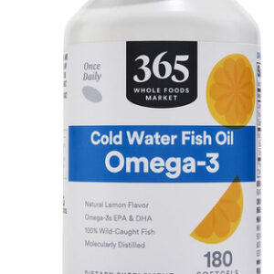 Suplemento 365 Da Whole Foods Market Omega 3 180 Cápsulas Ge