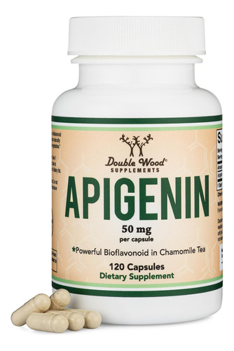 Suplemento De Apigenina De Madeira Dupla 50 Mg/cápsula 120 C