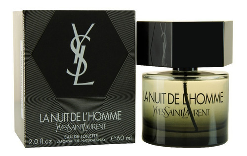 Yves Saint Laurent La Nuit de l"Homme EDT 60ml para masculino - Imagem 3