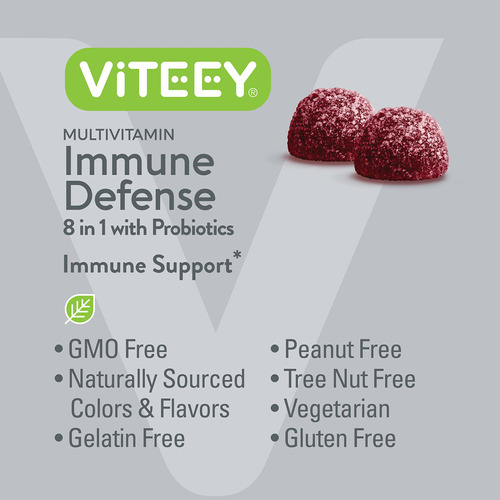 Reforço De Suporte Imunológico Gummy Viteey 8 Em 1 Com Probi - Imagem 5