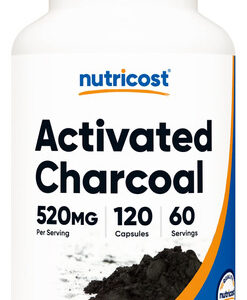 Suplemento Carvão Ativado Nutricost 520mg 120 Cápsulas
