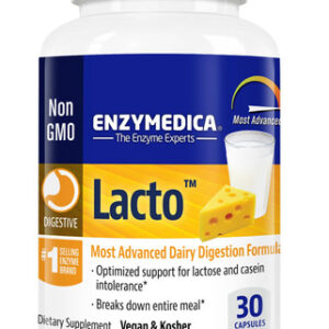 Suplemento Enzymedica Lacto Maximum Strength 30 Cápsulas