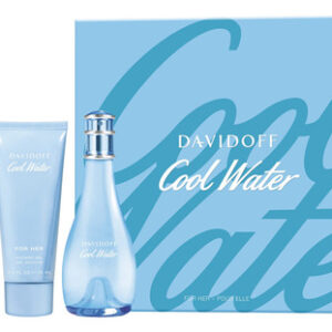 Conjunto De Presente Feminino Perfume Davidoff Cool Water, 3 Peças