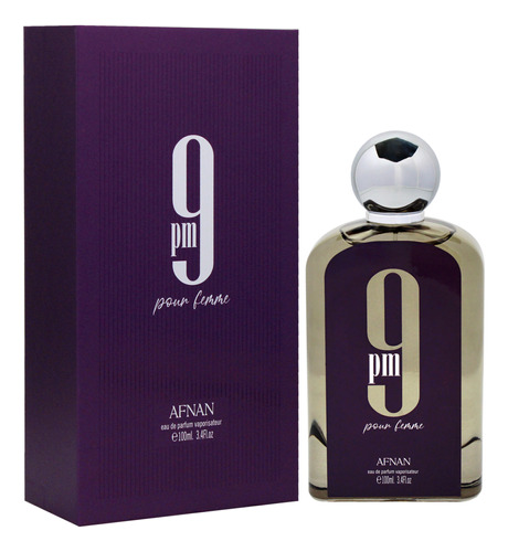 Perfume Afnan 9 Pm Pour Femme Eau De Parfum 100ml For Women - Imagem 3