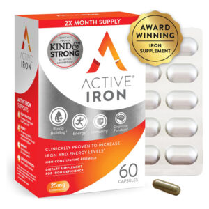 Suplemento De Ferro Activeiron High Potency 25 Mg (60 Cápsul