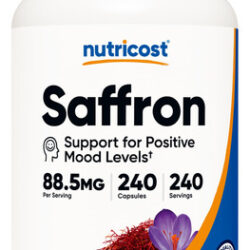 Suplemento Nutricost Extrato De Açafrão 88,5 Mg 240 Cápsulas