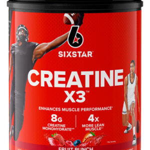 Creatina Em Pó Six Star Creatine X3 Fruit Punch 30 Porções