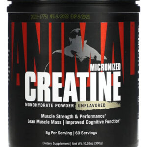 Suplemento Monohidratado De Creatina Micronizada Animal 300g