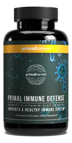 Suplemento Primal Harvest Primal Immune Defense 10 Em 1 60 C