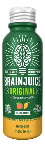 Suplemento Brainjuice Brain Booster Shot Peach Mango 75 Mlx1 - Imagem 5