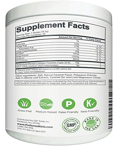 Proteína De Colágeno Ceto Em Pó Com Óleo Mct Keto E Paleo F - Imagem 6