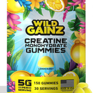 Gomas Wild Gainz 150 Gomas De Monohidrato De Creatina
