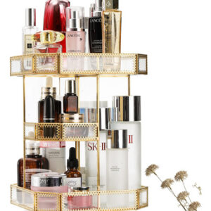 Organizador De Maquiagem Zoofox, Vidro Giratório De 360 Grau