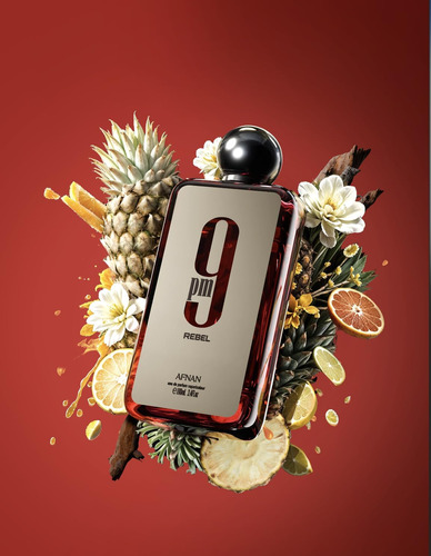 Perfume Afnan 9 Pm Rebel Eau De Parfum 100ml Para Homens E M - Imagem 6