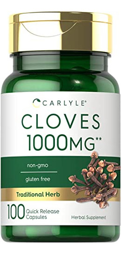 Suplemento Carlyle Cloves 1000 Mg 100 Cápsulas De Glúten Não