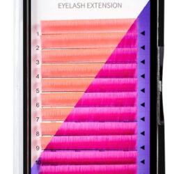 Extensões De Cílios Coloridas De Néon Uv 0,07 Mm 12-17 Mm Ro