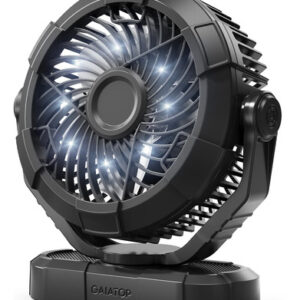 Ventilador De Acampamento Portátil Gaiatop De 7 Polegadas Co