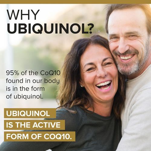 Suplemento Qunol Ubiquinol Coq10 100 Mg Cápsulas Gelatinosas - Imagem 4