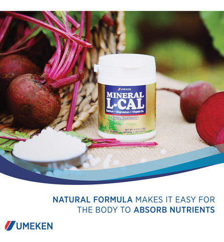 Suplemento Umeken Mineral L-cal Com Magnésio E Vitamina D3 - Imagem 4
