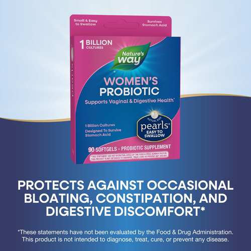 Probiotic Pearls Nature's Way Women's 1 Bilhão E 90 Cápsulas - Imagem 4
