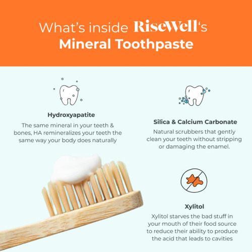 Pasta De Dentes Risewell Mineral Com Hidroxiapatita 120ml Fe - Imagem 4
