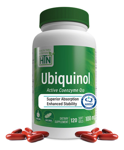 Suplemento Health Thru Nutrition Ubiquinol 100mg Coq-10 120