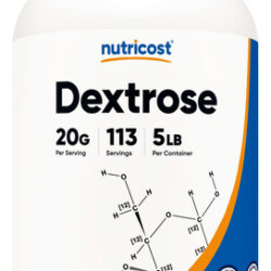 Dextrose Em Pó Nutricost 2,27 Kg - Sem Transgênicos, Sem Glú