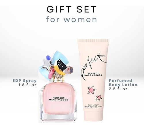 Perfume Gift Set Marc Jacobs Perfect Eau De Parfum 50ml - Imagem 2