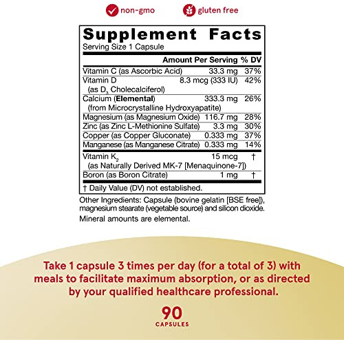Suplemento Jarrow Formulas Boneup Three Por Dia 90 Cápsulas - Imagem 11