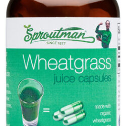 Cápsulas De Suco De Grama De Trigo Em Pó Sproutman 150 Compr