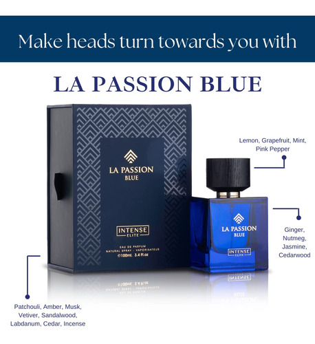 Perfume Intense Elite La Passion Edp 100ml Para Homens - Imagem 5