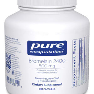 Suplemento: Encapsulamentos Puros: Bromelaína 2400, 500 Mg,