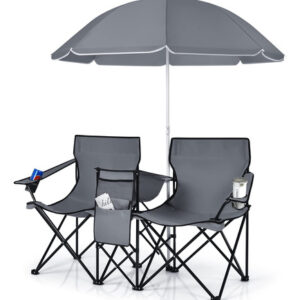 Cadeiras De Piquenique Portáteis Duplas Costway Dobráveis Co