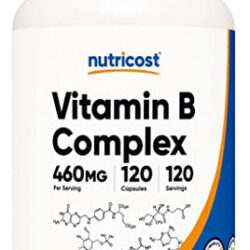 Suplemento Nutricost Vitamin B Complex 460mg Com Vitamina C