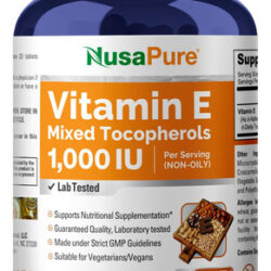 Suplemento De Vitamina E Nusapure 1000 Ui 200 Comprimidos
