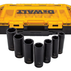 Conjunto De Soquetes Dewalt Dwmt74736 Tough Box 7 Unidades S