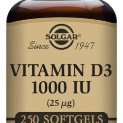 Suplemento Solgar Vitamina D3 Colecalciferol 25mcg 1000iu 25