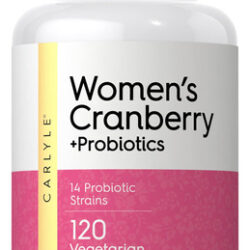 Suplemento Carlyle Women's Cranberry Plus Probiotics 120 Cáp