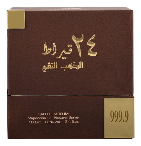 Perfume Lattafa 24 Carat Pure Gold Eau De Parfum 100ml Unise - Imagem 3