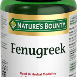 Suplemento Nature's Bounty Fenugreek 610 Mg 100 Cápsulas