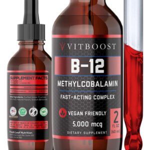 Suplemento Vitboost Vegan Liquid B-12 5000mcg X 60ml De Fram