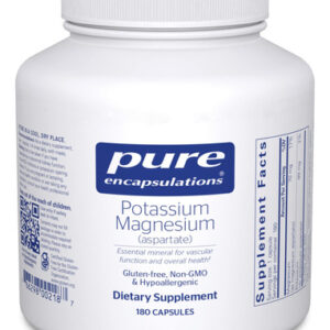 Suplemento Pure Encapsulations Potássio Magnésio 180 Cápsula