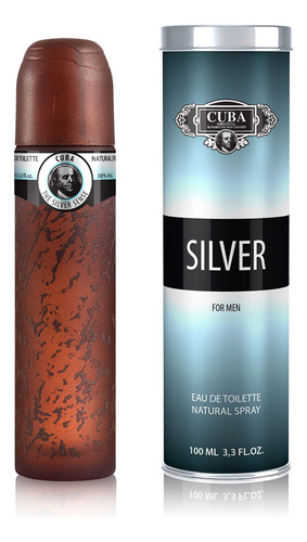 Perfume Cuba Cuba Silver Edt Spray Para Homens 100ml