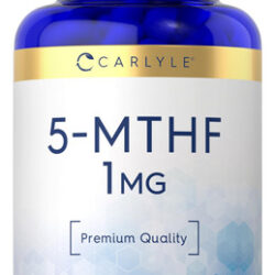 Suplemento Carlyle 5 Mthf L-metilfolato 1 Mg 120 Cápsulas