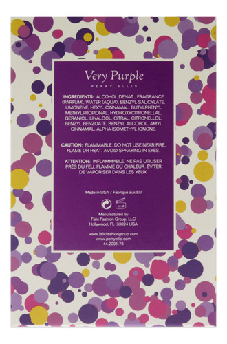 Perfume Perry Ellis Very Purple Edp Spray Para Mulheres 100m - Imagem 6
