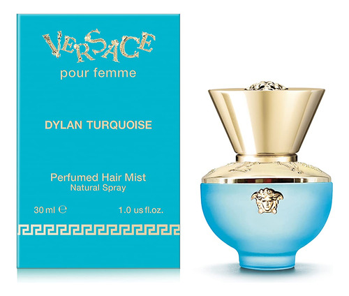 Névoa Perfumada Para Cabelo Versace Dylan Turquoise Pour Fem