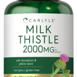 Suplemento Carlyle Milk Thistle 2000 Mg 180 Cápsulas
